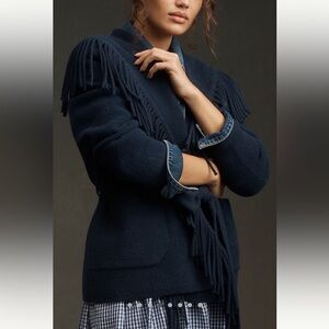 NVLT Fringe Tie Waist Jacket